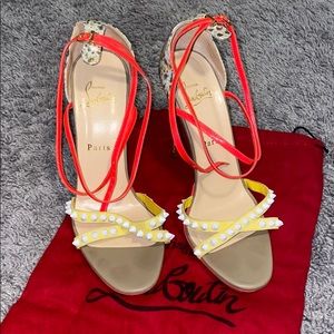louboutin strappy heels